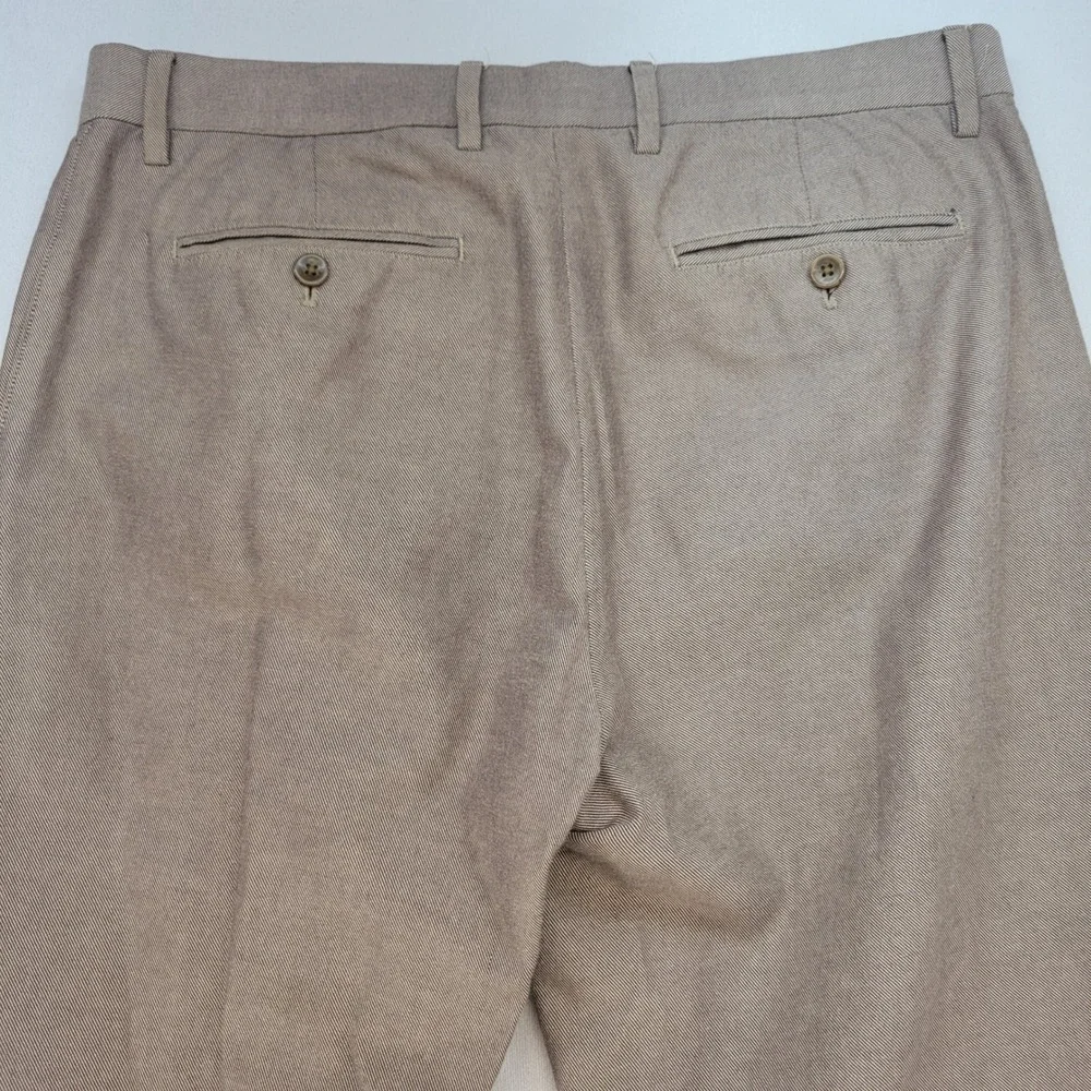 Banana Republic Kentfield Pant Mens 32x32 Tan Khaki Cotton Twill Chino Straight